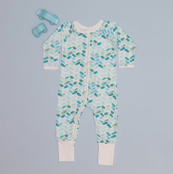 Emerald Herringbone