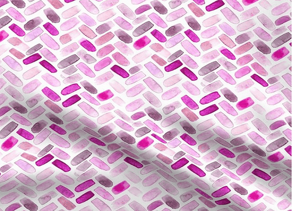 Pink Herringbone